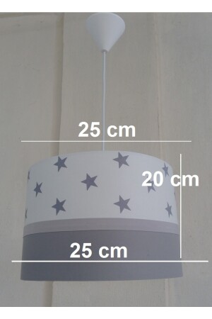 Starry Grey Kinderzimmer Teenager- und Babyzimmer Junge Mädchen Kronleuchter Beleuchtung Anhänger Lampenschirm TYC00317421816 - 5