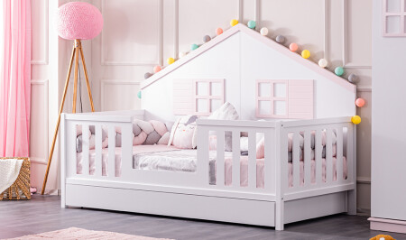 Stars Twin Montessori Bett Rosa - 2