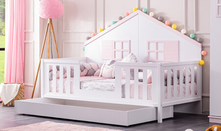 Stars Twin Montessori Bett Rosa - 4