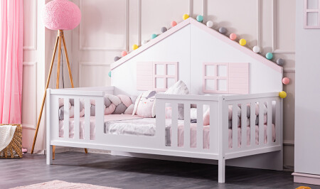 Stars Twin Montessori Bett Rosa - 5