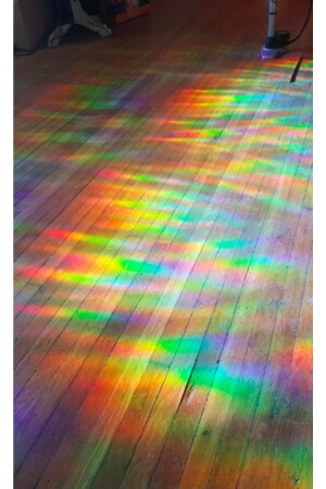 Statische Glasfolie – 3D-Regenbogen-Fensterfolie – 46 x 50 cm - 4