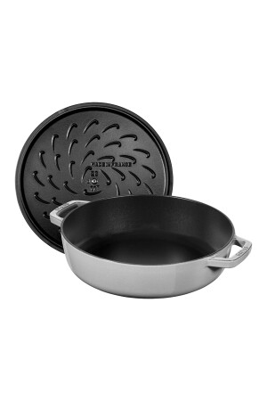 Staub 405014840 Kapaklı Döküm Tencere 24cm Beyaz - 6