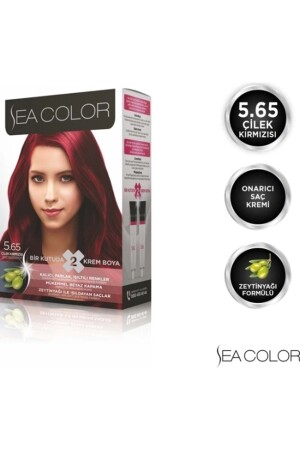 Stellen Sie Farbe 5 ein. 65 Erdbeerrot 8698753381914 - 1