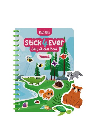 Stick4ever - Forest - Tak Çıkar Jelly Sticker Kitabı - Tükenmeyen Sticker - 2