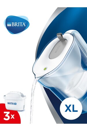 Stil Xl Wasseraufbereitungskrug mit 3 Filtern Grauer Stilkrug mit 3 Filtern - 2