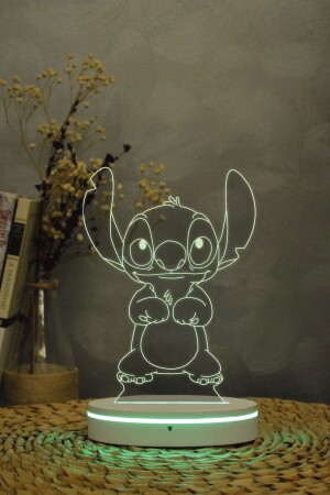 Stitch - Lilo & Stitch - 3 Boyutlu 16 Renk Dekoratif Gece Lambası 3d - 7