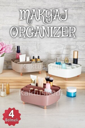 Stjarna Kosmetik-Organizer mit 4 Fächern, Tisch-Schmuck- und Make-up-Organizer 7480000717135 - 3