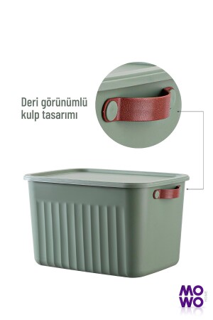 Storage Box Mix 15 Lt Çok Amaçlı Düzenleyici Kapaklı Kutu, Dekoratif Saklama Kutusu, Organizer MOWO-03-013-3 - 5