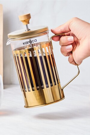 Streifen French Press 600 ml - 4