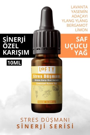 Stres Düşmanı Sinerji Karışım Esansiyel Uçucu Yağ Buhurdanlık Yağı Aromaterapi Difüzör - 2