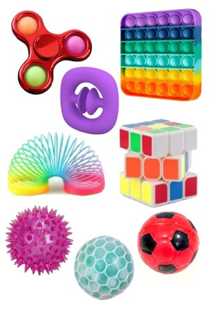 Stressabbau-Set Popit Snapperz Pop It Stressrad Beleuchteter Ball Intelligenzwürfel Stressfeder Stressball HYD-4117529-6937 - 2