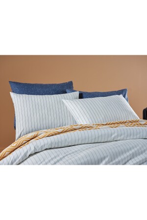 Stripe Vita Bettbezug-Set Creme – Doppelbett 2Q9NTKSTRP0020084 - 5