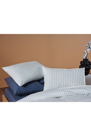 Stripe Vita Bettbezug-Set Creme – Doppelbett 2Q9NTKSTRP0020084 - 6