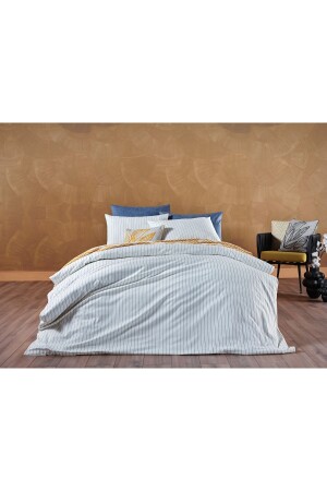 Stripe Vita Bettbezug-Set Creme – Doppelbett 2Q9NTKSTRP0020084 - 3