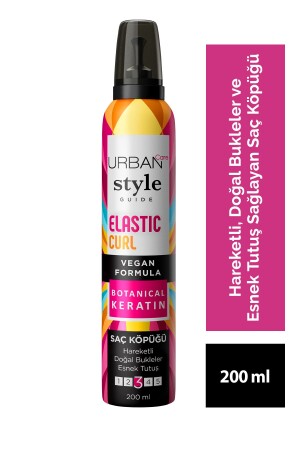 Style Guide Elastic Curl Doğal Görünüm Sağlayan Saç Köpüğü-esnek Tutuş-vegan -200 ml - 3