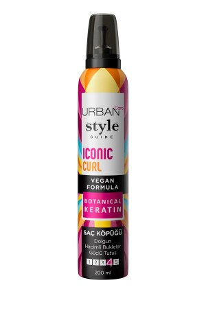 Style Guide Iconic Curl Hacimli Bukleler Sağlayan Saç Köpüğü-güçlü Tutuş-vegan-200 ml - 4