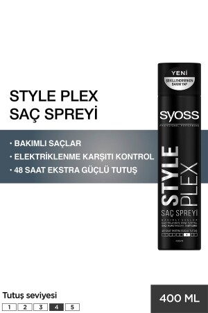 Style Plex Ultra Güçlü Saç Spreyi 400 ml - 3