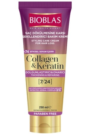 Styling-Pflegecreme gegen Haarausfall 250 ml Kollagen - Keratin - 2