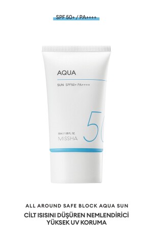 Su Bazlı Nemlendirici Güneş Koruyucu Jel 50ml All Around Safe Block Aqua Sun Gel Spf50-PA-- - 1