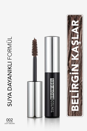 Sudan Etkilenmeyen Kaş Maskarası (AÇIK KAHVE) - Tinted Brow Gel - 002 Light Brown - 8682536034760 - 2