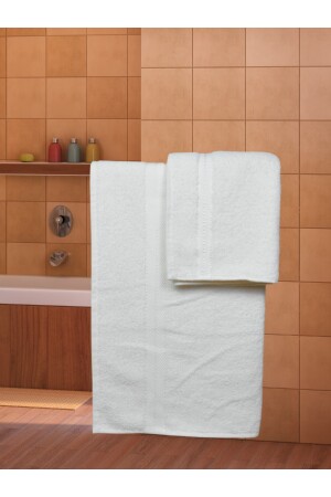 Sude 1 Adet Banyo Havlusu 90x140 1 Adet Baş Havlusu 50x90 Banyo Baş-hamam Seti SD2022 - 4