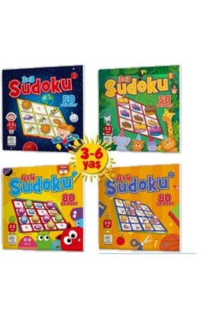 Sudoku-Set mit Aufklebern für Kinder im Alter von 3–6 Jahren - 2