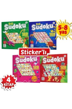 Sudoku-Set mit Aufklebern für Kinder im Alter von 5–8 Jahren - 3