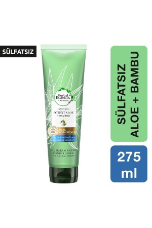 Sulfatfreie Kraft- und Feuchtigkeits-Aloe-Bambus-Haarpflegecreme 275 ml - 2