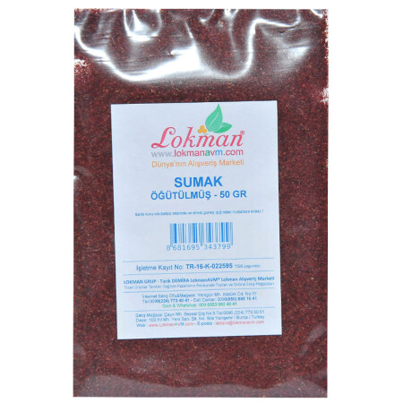 Sumak Öğütülmüş 50 Gr Paket - 7