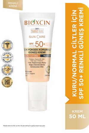 Sun Care Çok Yüksek Korumalı Kuru Normal Ciltler Için Renkli Güneş Kremi Spf 50 50ml Tinted - 4