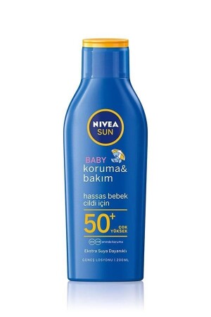 Sun LSF 50+ Schutzpflege Baby-Sonnenlotion Sonnencreme für empfindliche Haut 200 ml Sehr hoher Schutz 4005900253309 - 1