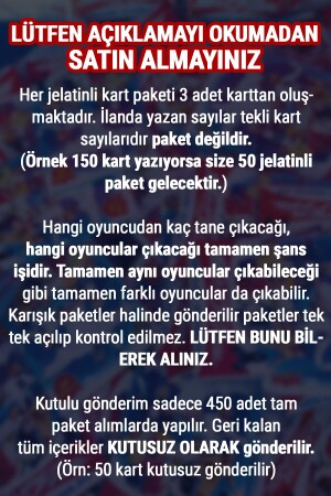 Süper Final Mekanik Adamlar En Son Seri Futbolcu Kartları 100 Paket 3'lü (300 KART) (KUTUSUZ) - 4