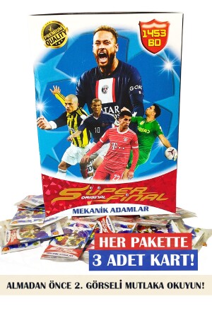 Süper Final Mekanik Adamlar En Son Seri Futbolcu Kartları 100 Paket 3'lü (300 KART) (KUTUSUZ) - 6