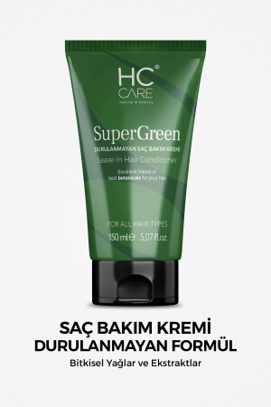 Super Green – Leave-in-Haarpflegecreme mit Pflanzenextrakt – 150 ml - 2