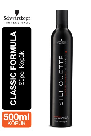 Super-Haarschaum mit extra Halt – Extra starker Schaum 500 ml, professionell - 3