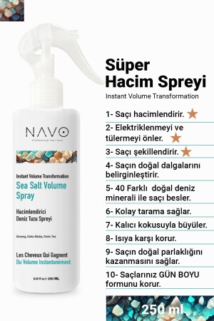 Süper Hacim Spreyi 250 ml - Hacim Ve Dolgunluk Verici Deniz Tuzu Volu Sprey - 3