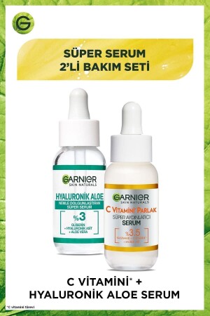 Super Serum 2er-Pack Pflegeset Vitamin C + Hyaluron Aloe - 3