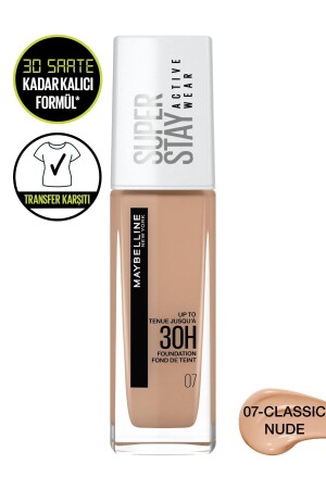 Super Stay Active Wear 30h Foundation 07 Classic Nude - 1