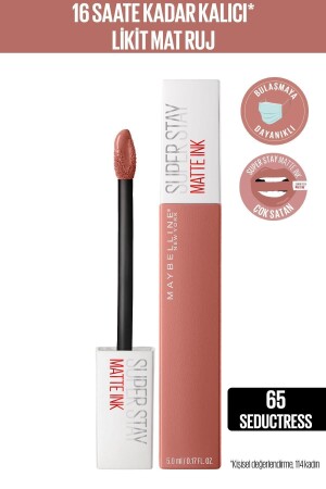 Super Stay Matte Ink Unnude Likit Mat Ruj - 65 Seductress - Nude 5 ml - 2