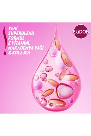 Superblend Haarpflege-Shampoo, stark und glänzend, Vitamin E, Macadamiaöl, Kollagen, 650 ml, 3 Stück - 5