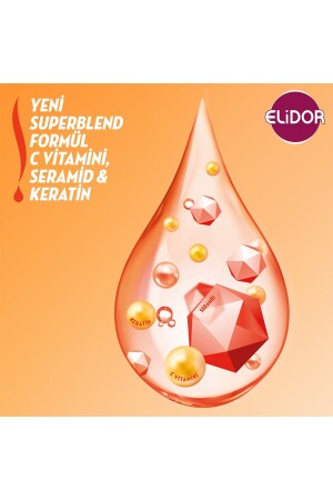 Superblend Saç Bakım Şampuanı Anında Onarıcı Bakım C Vitamini Keratin Seramid 200 ml X4 - 6