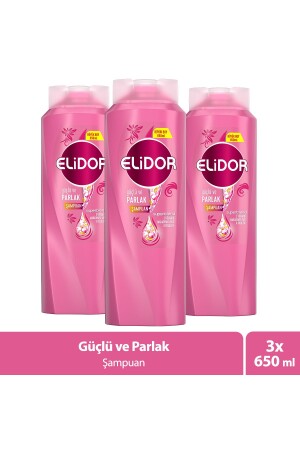 Superblend Saç Bakım Şampuanı Güçlü Ve Parlak E Vitamini Makademya Yağı Kolajen 650 ml X3 - 1