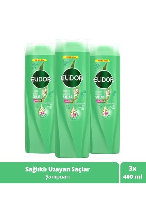 Superblend Saç Bakım Şampuanı Sağlıklı Uzayan Saçlar Biotin Argan Yağı Arjinin 400 ml X3 - 3