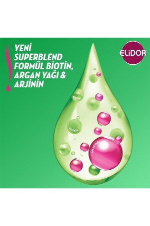 Superblend Saç Bakım Şampuanı Sağlıklı Uzayan Saçlar Biotin Argan Yağı Arjinin 400 ml X3 - 6