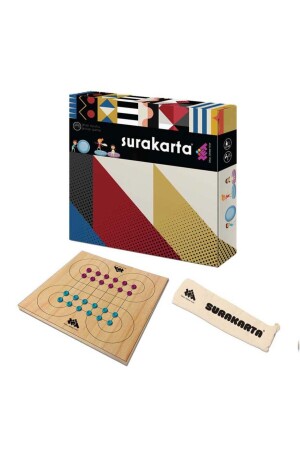 Surakarta & Xox (2 Spiele in 1) Intelligenz- und Strategiespiel aus Holz für 5-jährige 2 Spieler ZET058 - 3