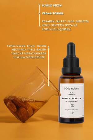 Süßmandelöl kaltgepresst, 100 % rein, 30 ml - 5