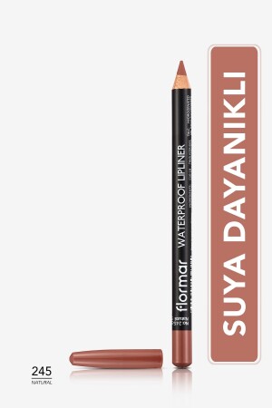 Suya Dayanıklı Dudak Kalemi (DOĞAL KOYU KAHVE) - Waterproof Lipliner - -245 Natural - 8690604567607 - 1