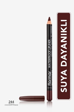 Suya Dayanıklı Dudak Kalemi (KAHVE) - Waterproof Lipliner - 244 Chocolate Fondue - 8690604567591 - 2