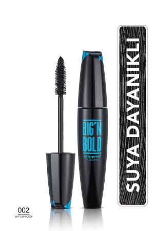 Suya Dayanıklı Hacim Veren Maskara (Siyah) - Big N Bold Mascara - 002 - 8682536040419 - 3