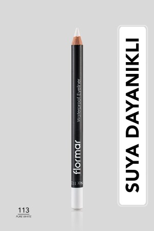 Suya Dayanıklı Mat Göz Kalemi (BEYAZ) - Waterproof Eyeliner - 113 Pure White - 8690604109135 - 1